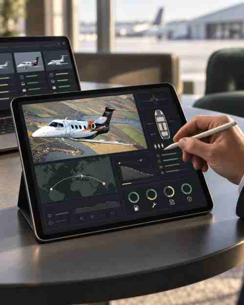 Evaluación digital de una aeronave ejecutiva y su operación